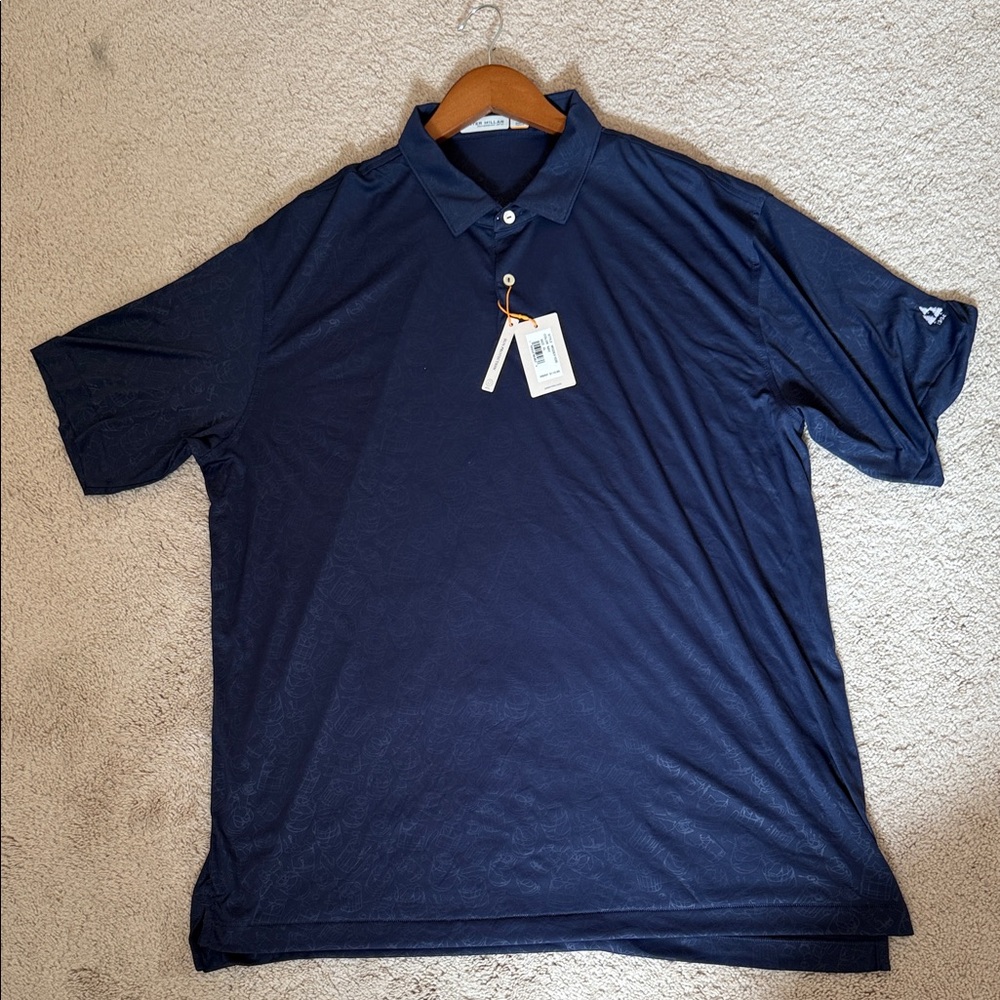 Peter Millar Deep Blue Golf Polo Shirt